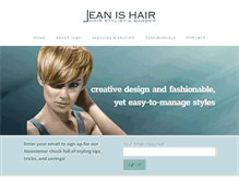 Tablet Screenshot of jeanishair.com